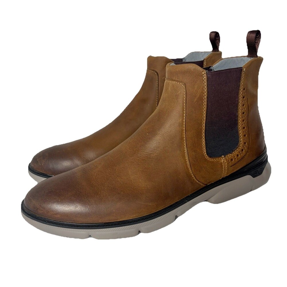 Johnston & Murphy XC4 Tanner Chelsea Boots Brown Oiled Leather Men’s Size 13M